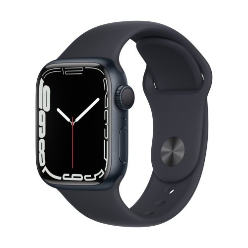 Apple Watch pametni sat Series 7 GPS, 41mm Midnight Aluminium Case with Midnight Sport Band - Regular (mkmx3bs/a)