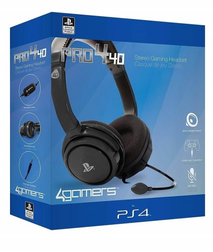 4Gamers PS4 Stereo Gaming Headset PRO4-40 black