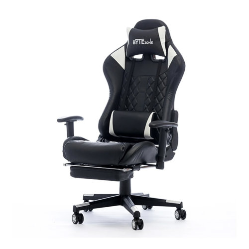 Gaming stolica ByteZone Gaming Chair Carbon, crno-bijela + poklon REMAX RPP-124, 10000mAH