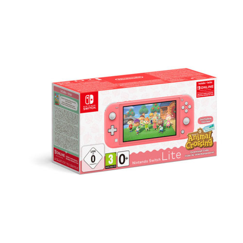 Nintendo Switch Lite Coral roza + NS Animal Crossing Digital igra